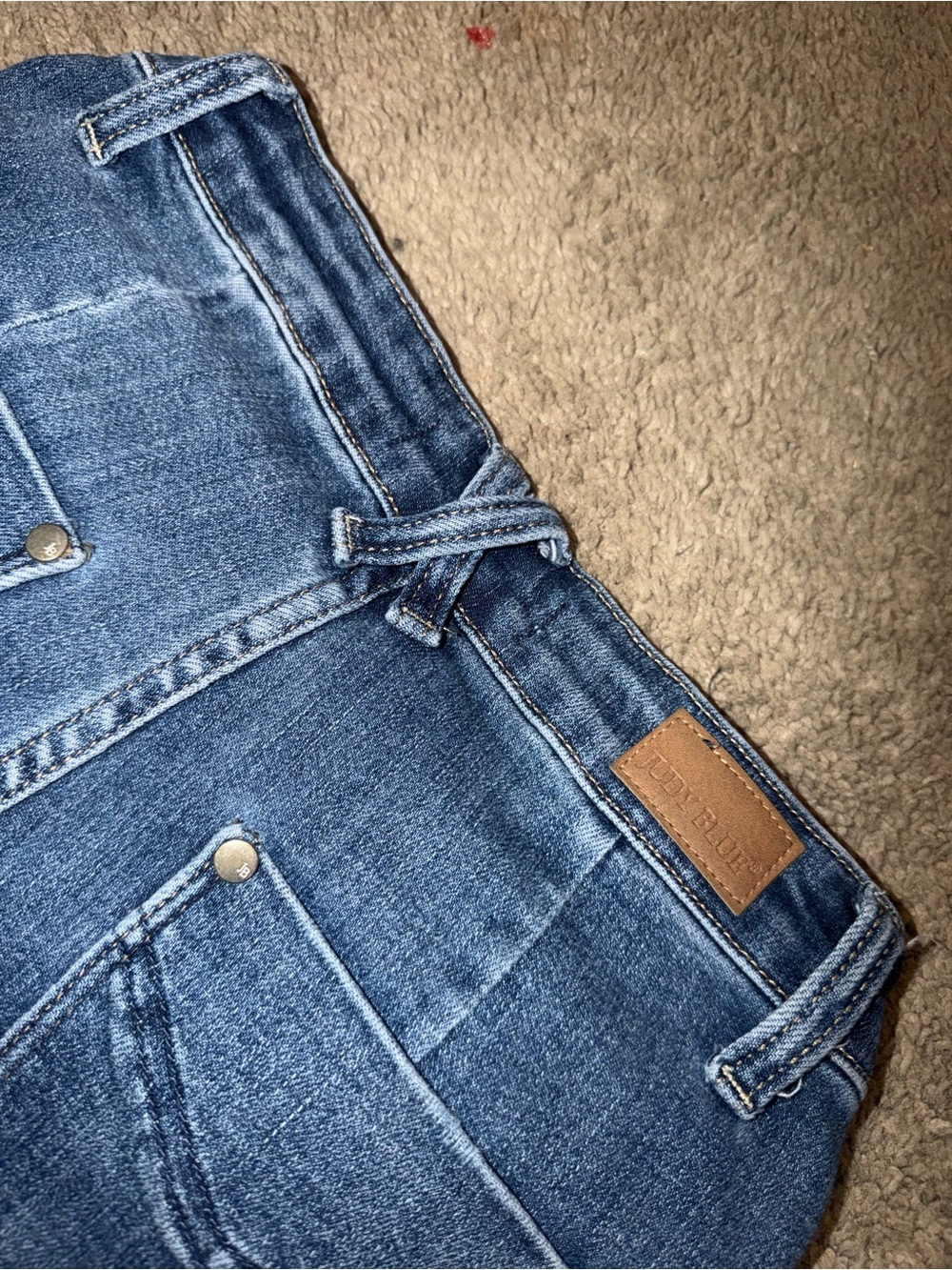 Judy Blue Dark Blue Wide Leg Jeans - Picture 10 of 11